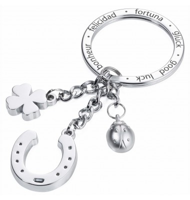 Troika GLÜCKSBRINGER Hufeisen Keyring in Silver