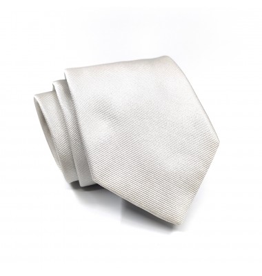 Plain Tie in Grey Silver By Romeo Gigli