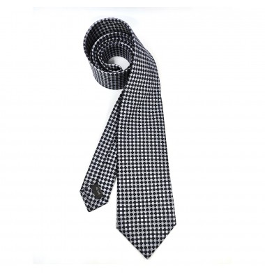 Nishijin Grid Necktie in Blue