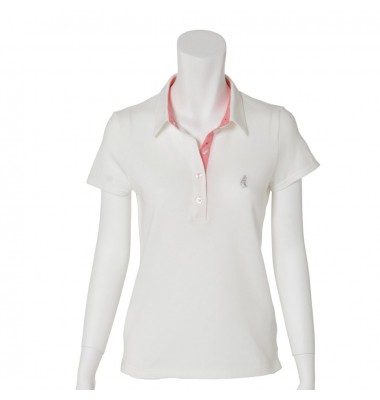Sakura Ladies Polo Shirt In White