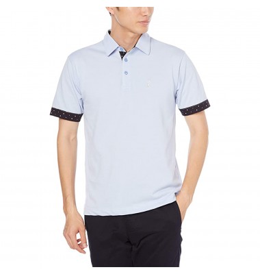Sakura Mens Polo Shirt in Blue